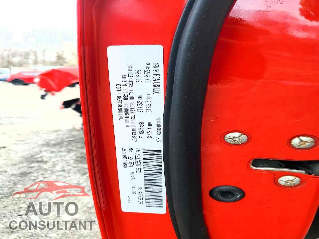 DODGE CHALLENGER 2016 - 2C3CDZAG2GH130759