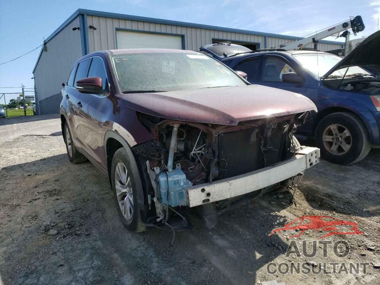 TOYOTA HIGHLANDER 2016 - 5TDBKRFH0GS324089