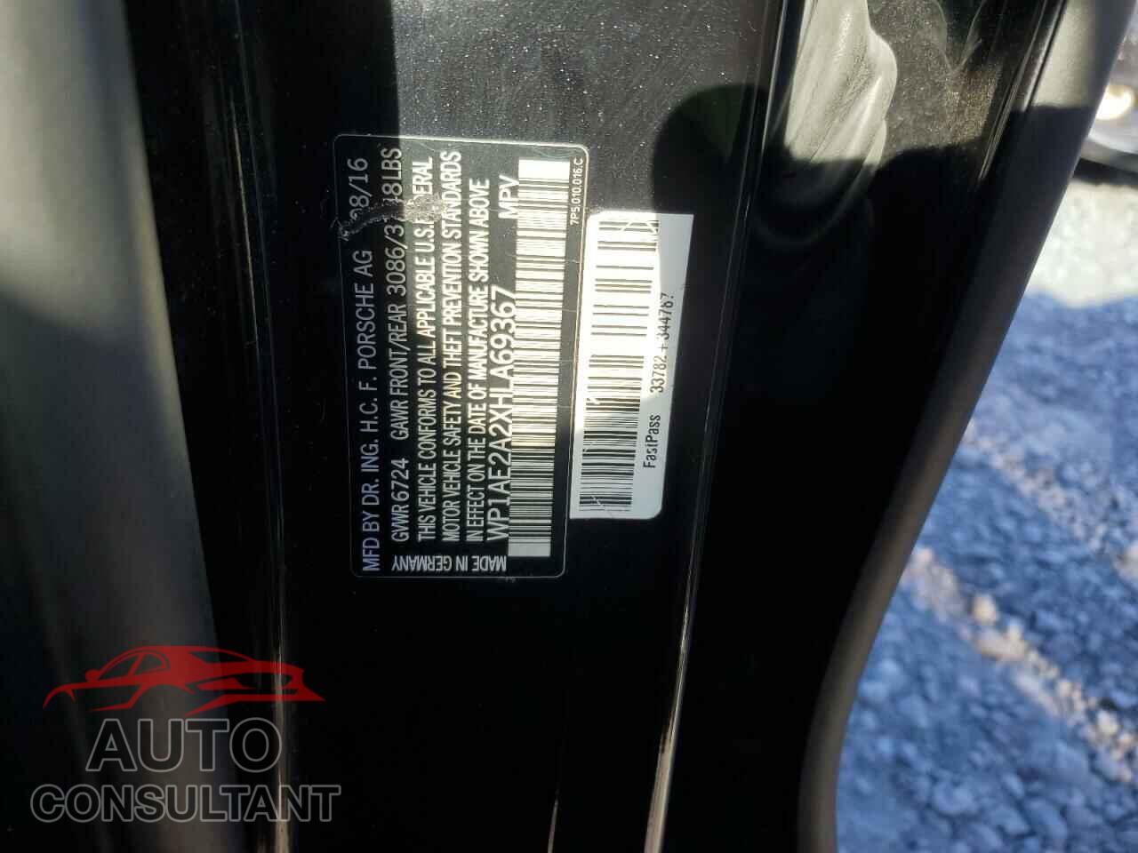 PORSCHE CAYENNE 2017 - WP1AE2A2XHLA69367