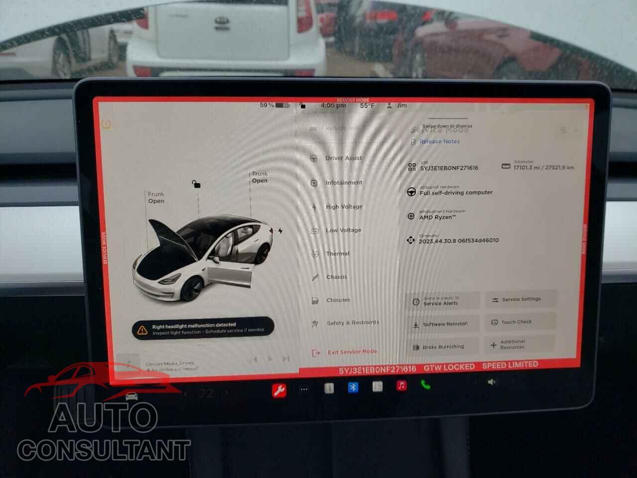 TESLA MODEL 3 2022 - 5YJ3E1EB0NF271616