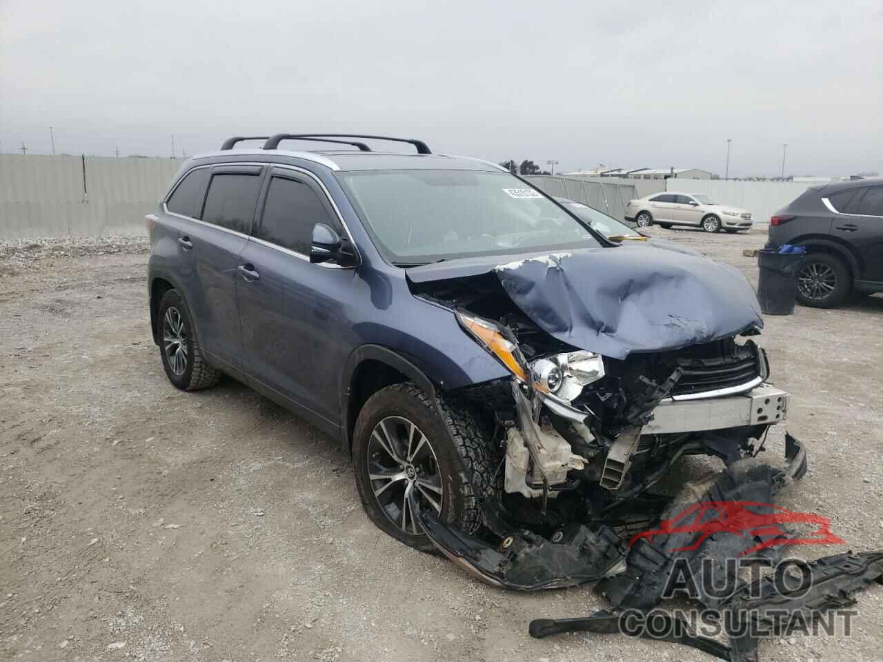 TOYOTA HIGHLANDER 2016 - 5TDJKRFH0GS308356