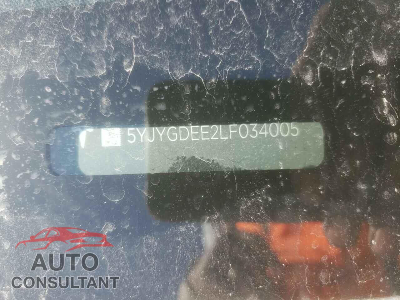 TESLA MODEL Y 2020 - 5YJYGDEE2LF034005