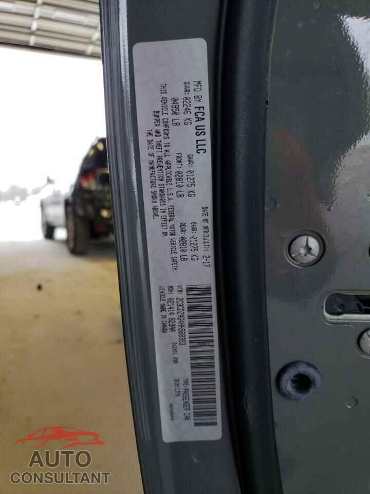 DODGE CHALLENGER 2017 - 2C3CDZAG4HH568393