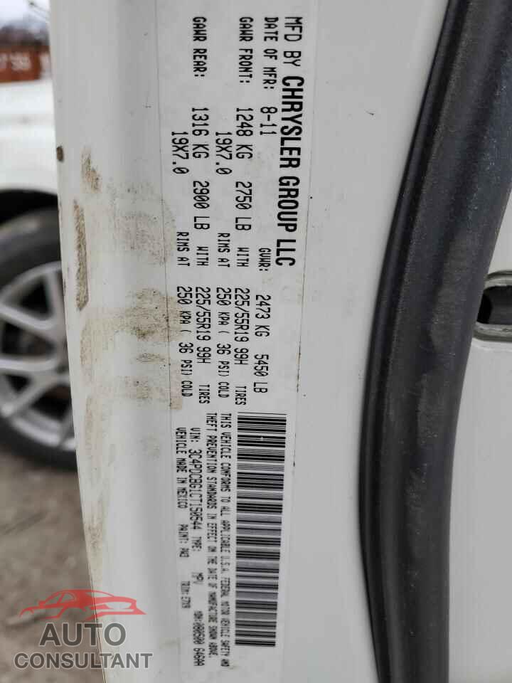 DODGE JOURNEY 2012 - 3C4PDCBG1CT150544