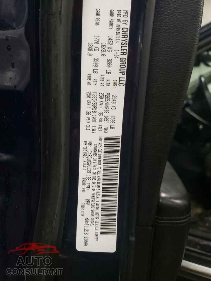 DODGE DURANGO 2014 - 1C4RDJAG0EC391198