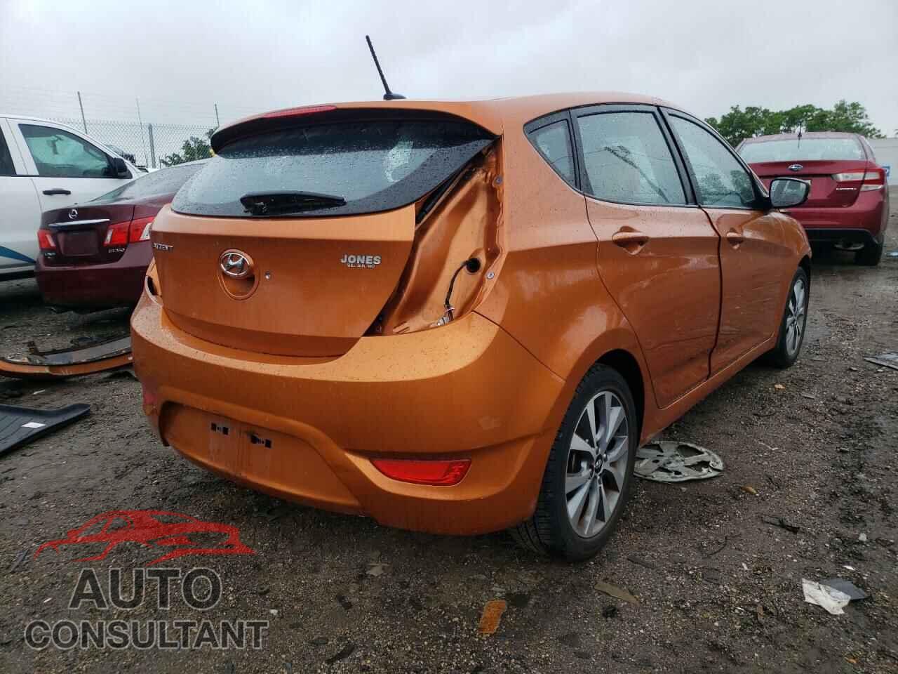 HYUNDAI ACCENT 2016 - KMHCU5AE7GU274366