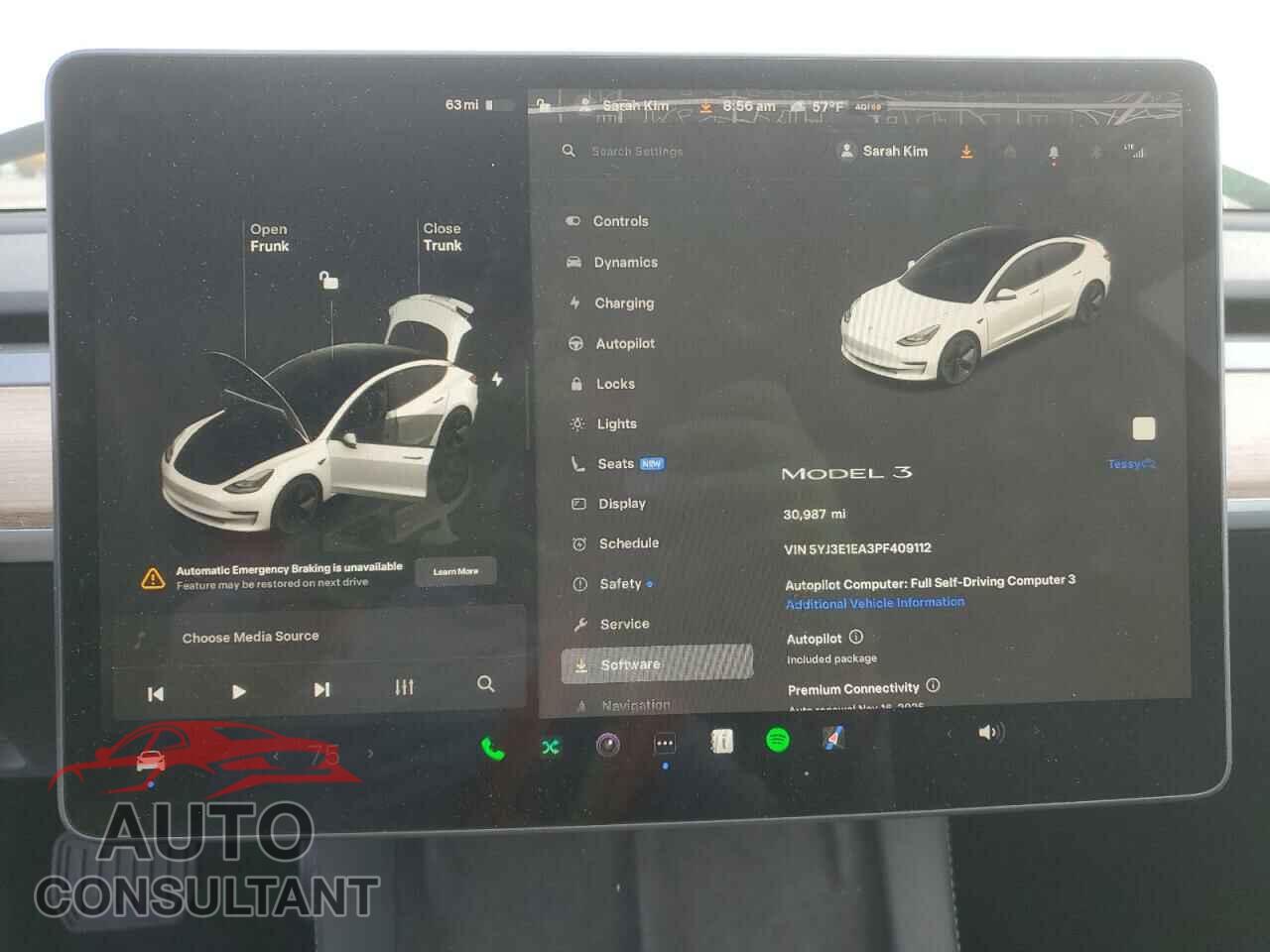 TESLA MODEL 3 2023 - 5YJ3E1EA3PF409112