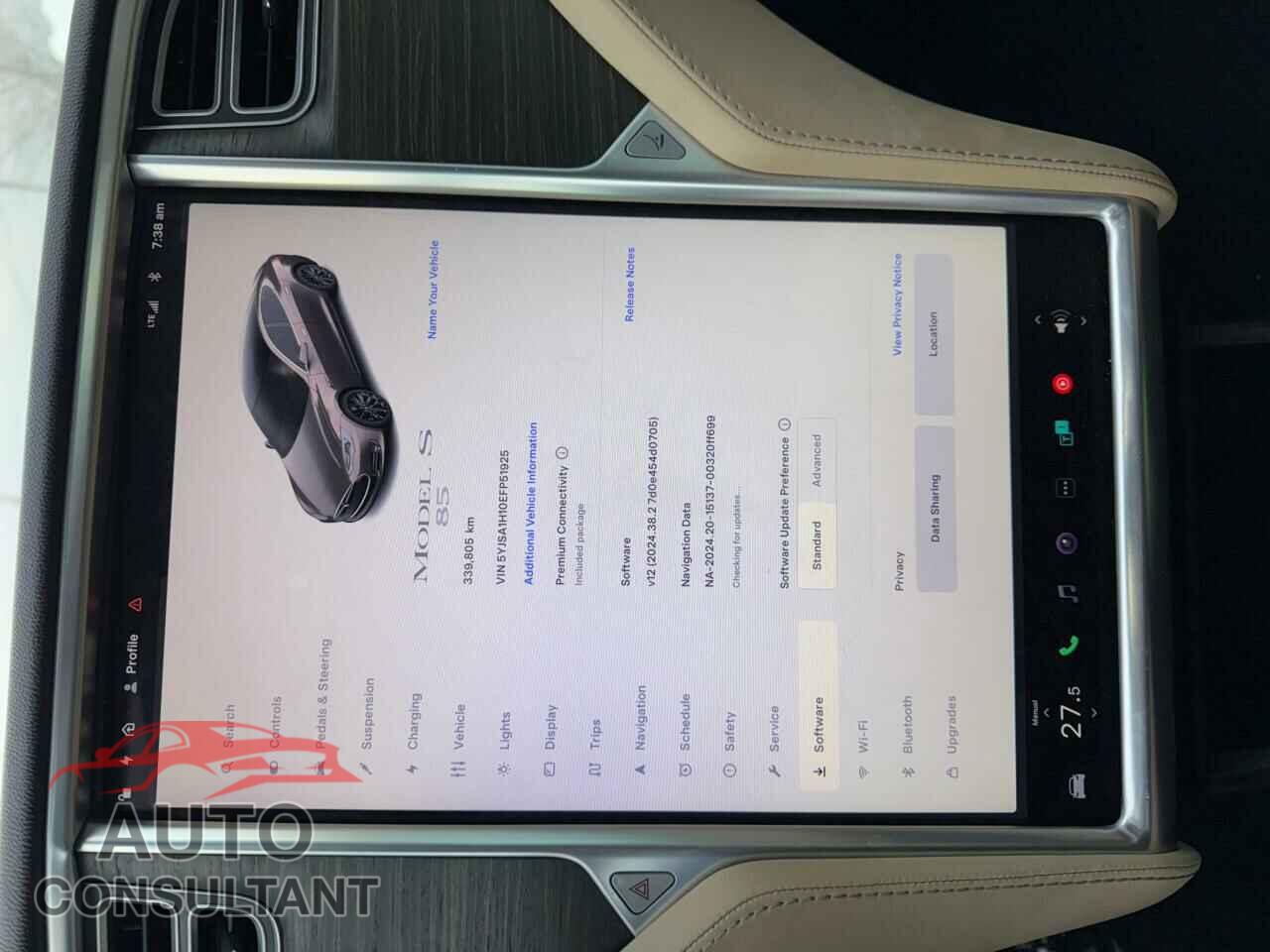 TESLA MODEL S 2014 - 5YJSA1H10EFP51925