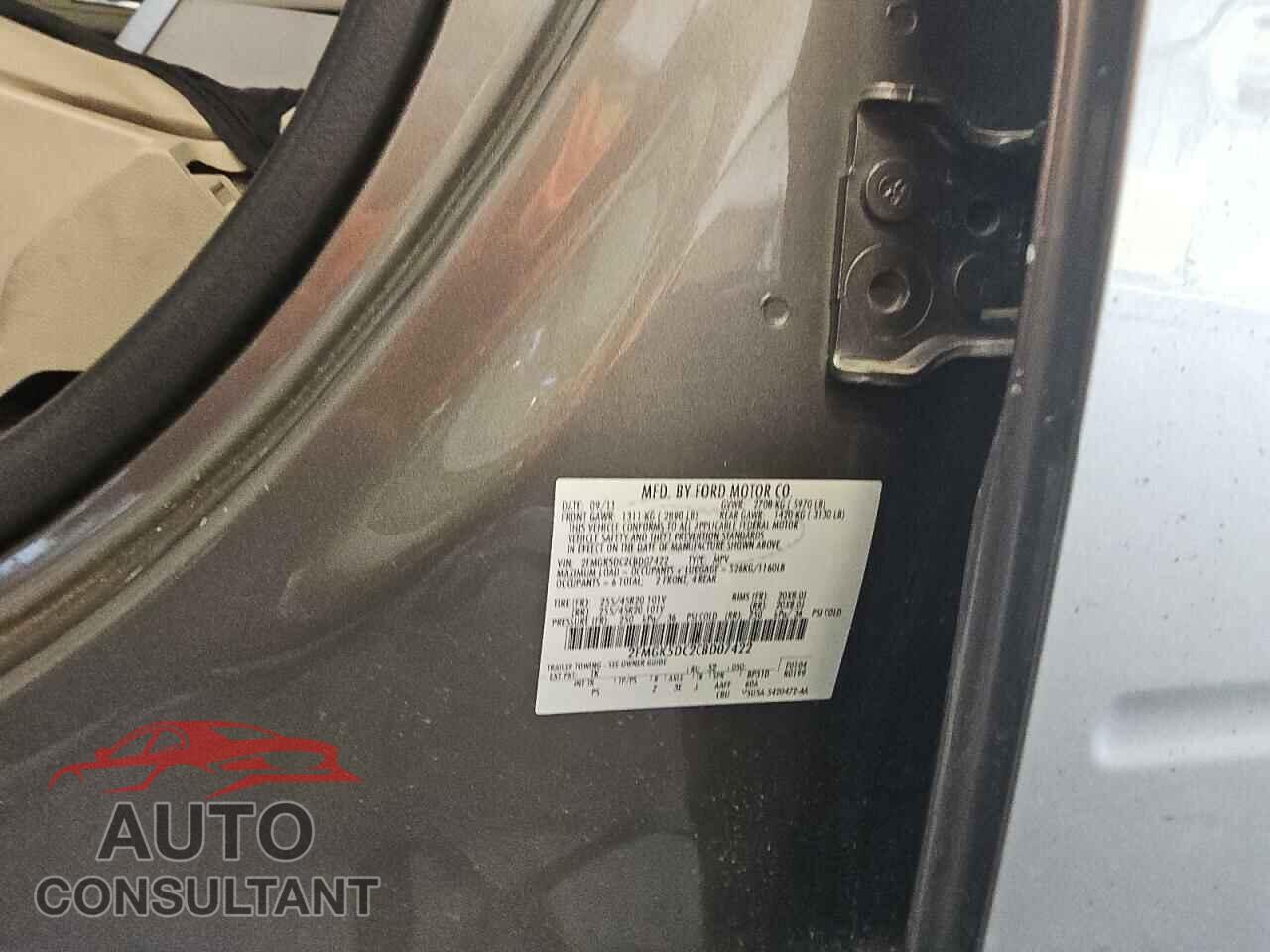 FORD FLEX 2012 - 2FMGK5DC2CBD07422