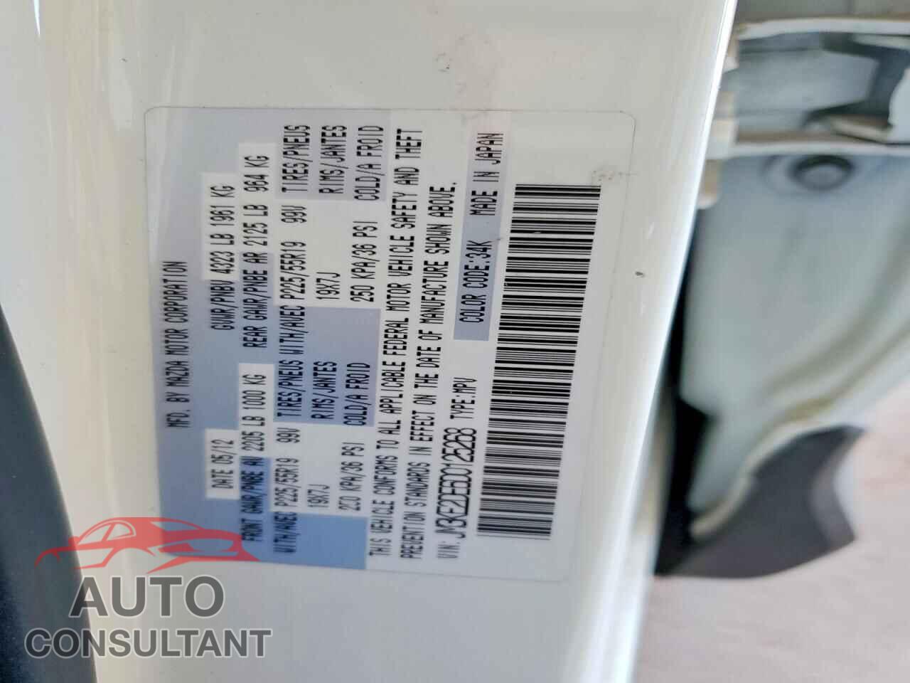 MAZDA CX-5 2013 - JM3KE2DE6D0125268
