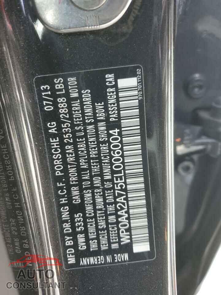 PORSCHE PANAMERA 2014 - WP0AA2A75EL006004