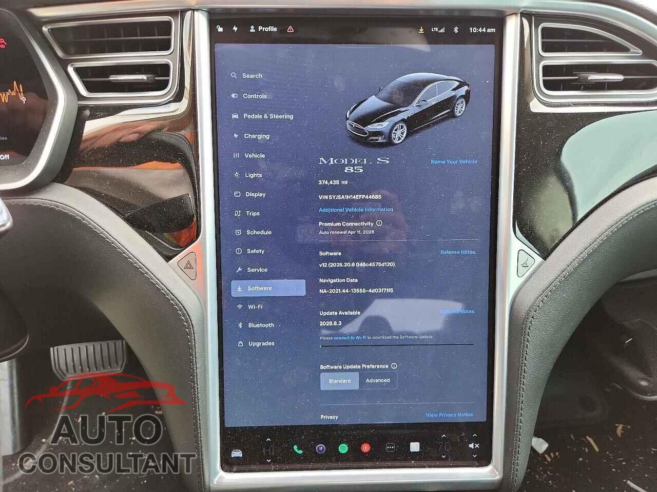 TESLA MODEL S 2014 - 5YJSA1H14EFP44685