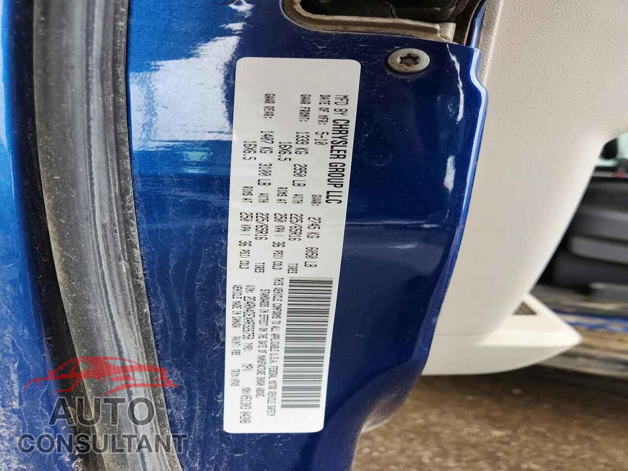 DODGE CARAVAN 2010 - 2D4RN4DEXAR326758