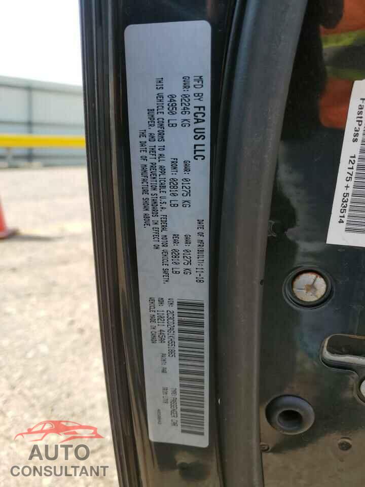 DODGE CHALLENGER 2019 - 2C3CDZAG1KH551865