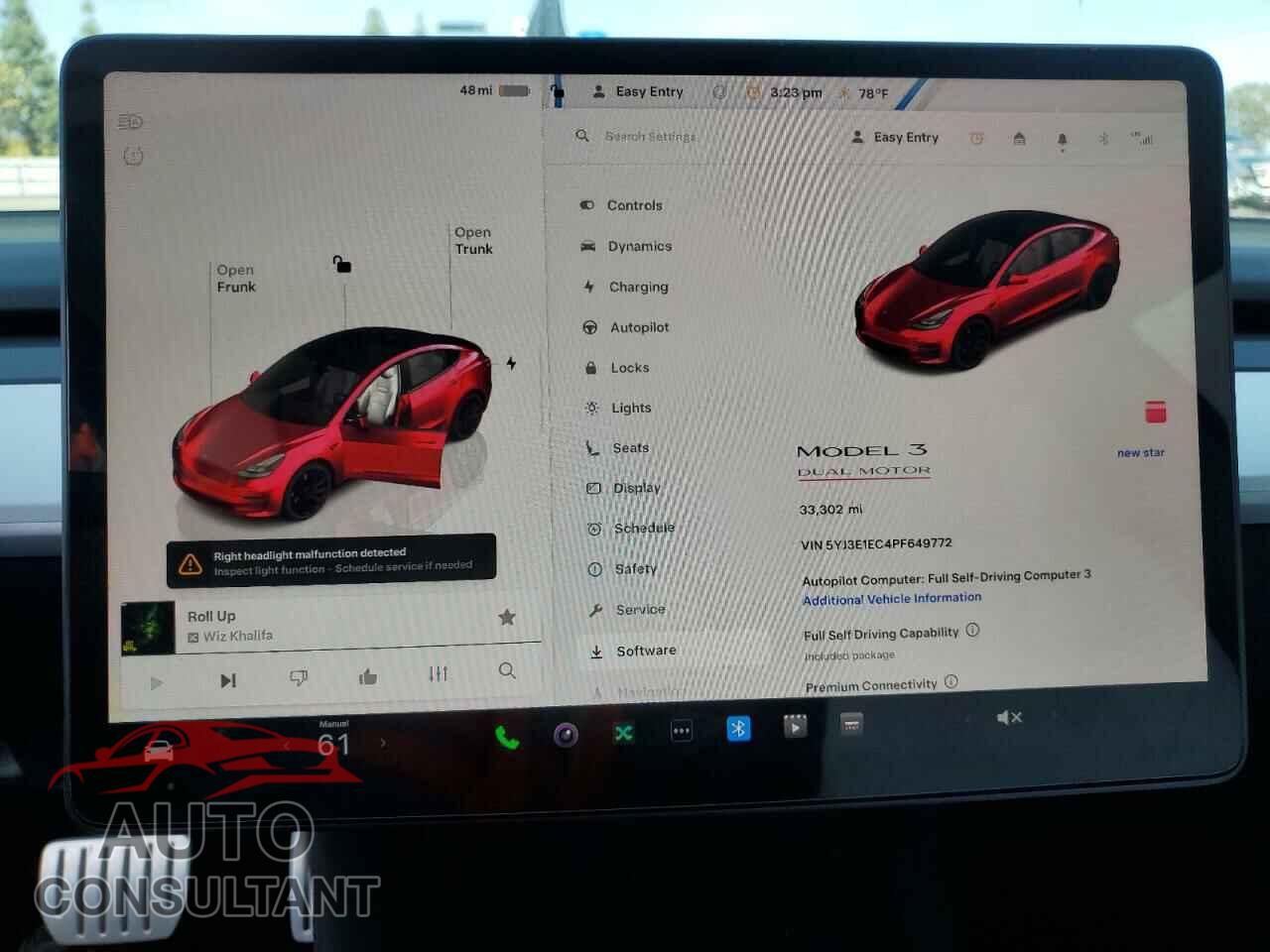 TESLA MODEL 3 2023 - 5YJ3E1EC4PF649772