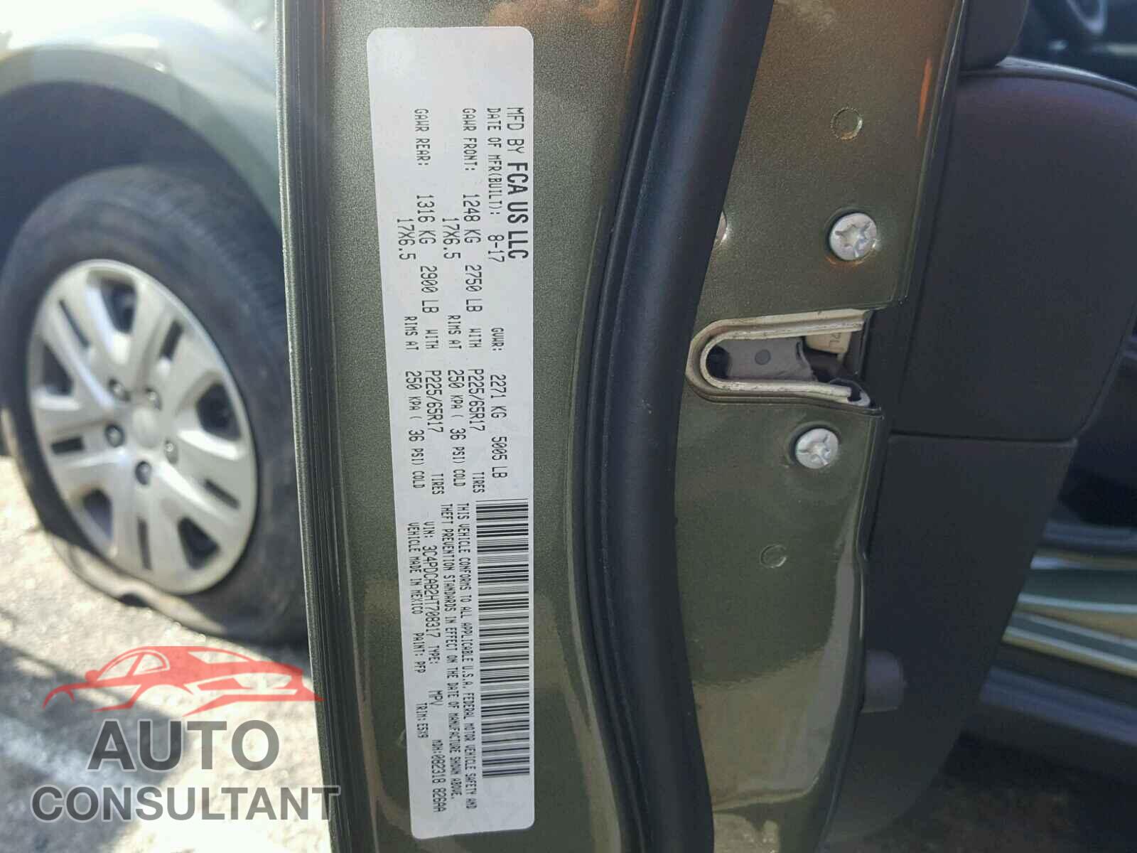 DODGE JOURNEY SE 2017 - 3C4PDCAB2HT708317