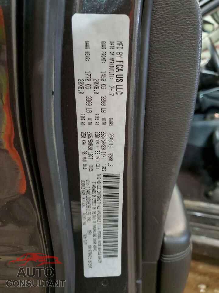 DODGE DURANGO 2017 - 1C4RDJDGXHC961126