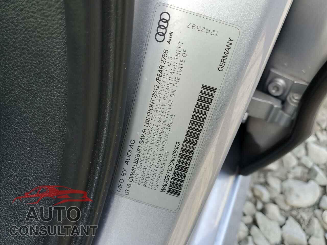 AUDI A6 2016 - WAUGFAFC7GN168409