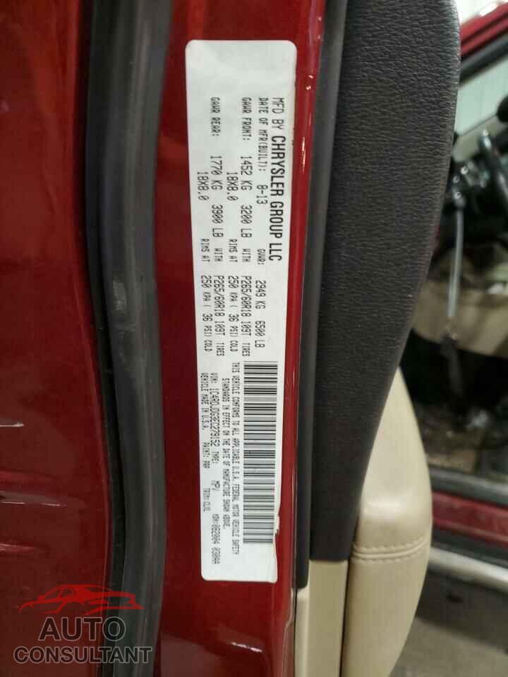 DODGE DURANGO 2014 - 1C4RDJDG3EC279152