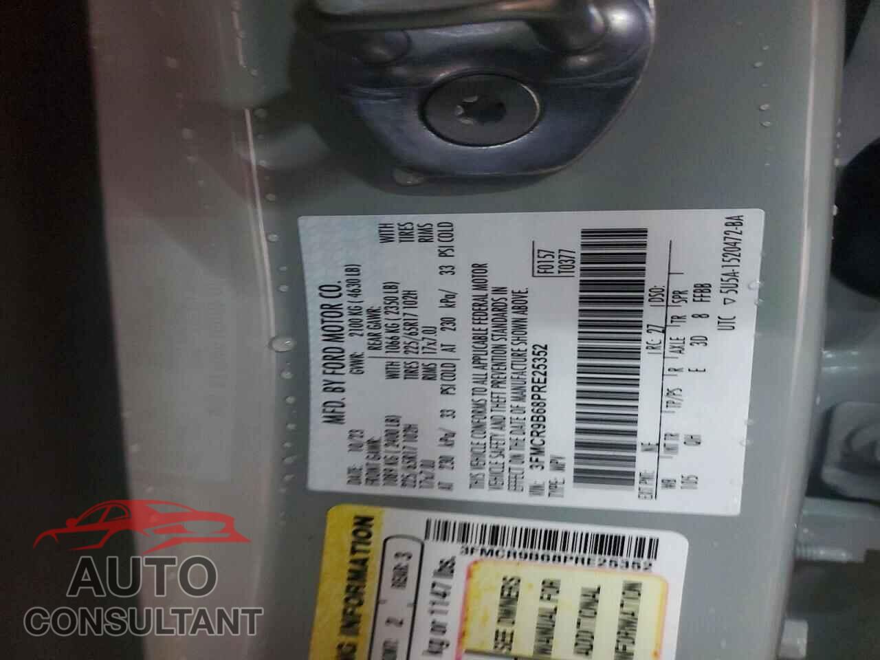 FORD BRONCO 2023 - 3FMCR9B68PRE25352