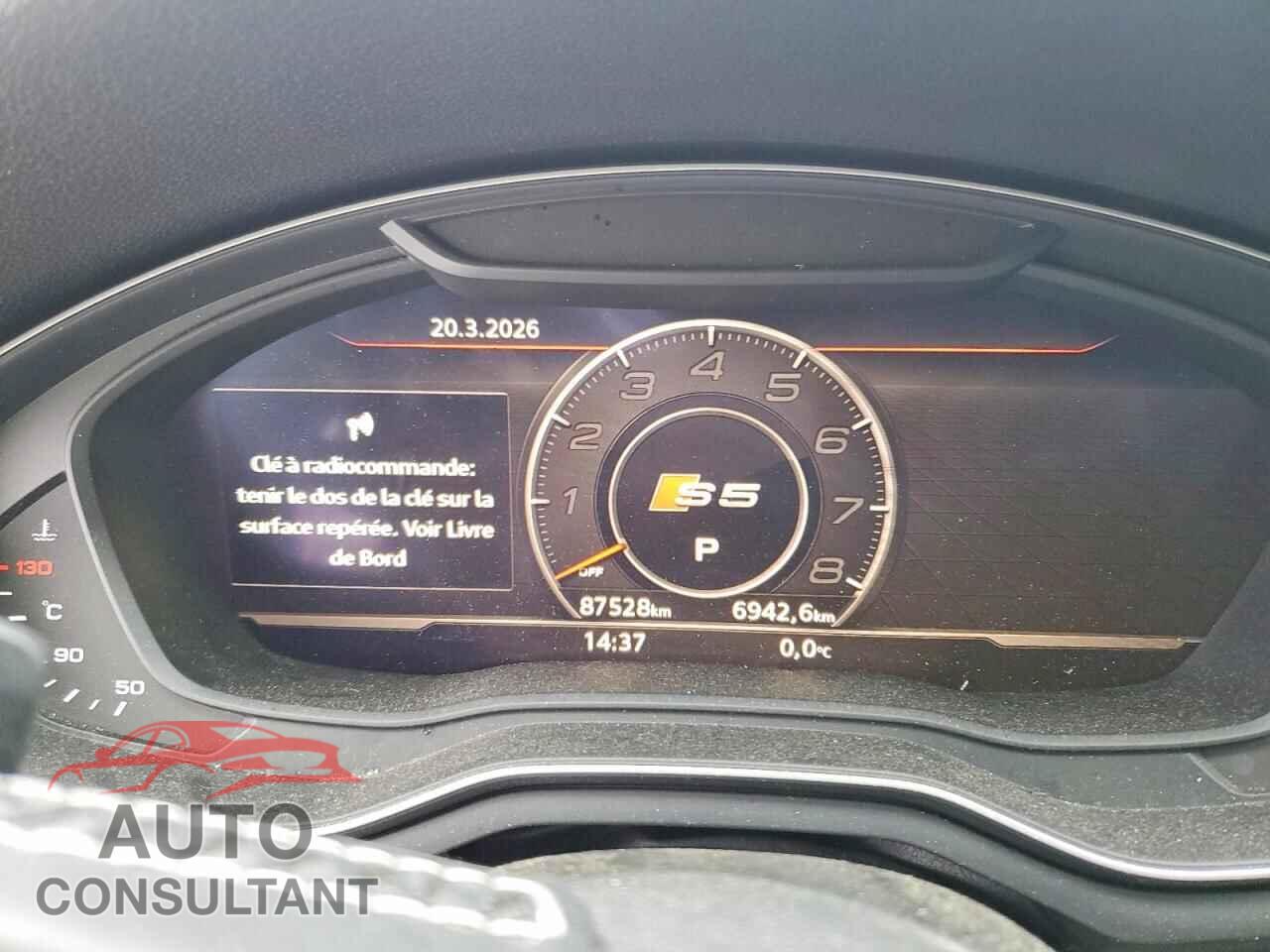 AUDI S5/RS5 2019 - WAUC4CF52KA004101