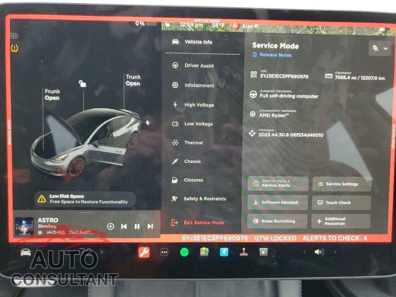 TESLA MODEL 3 2023 - 5YJ3E1EC5PF690976