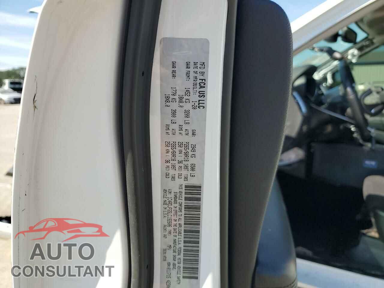 DODGE DURANGO 2020 - 1C4RDJFG5LC192606