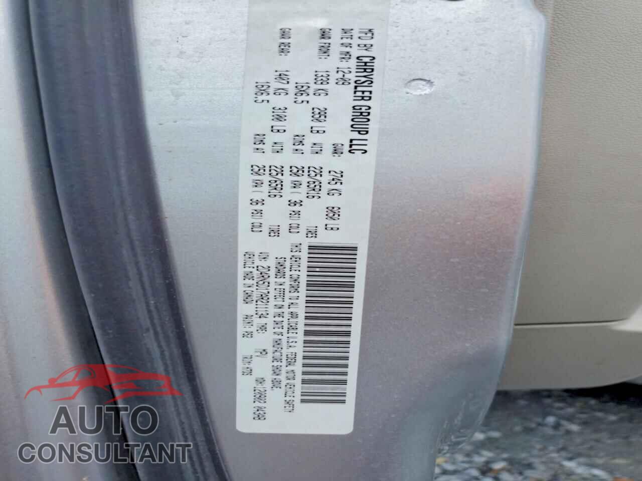 DODGE CARAVAN 2010 - 2D4RN5D17AR211134
