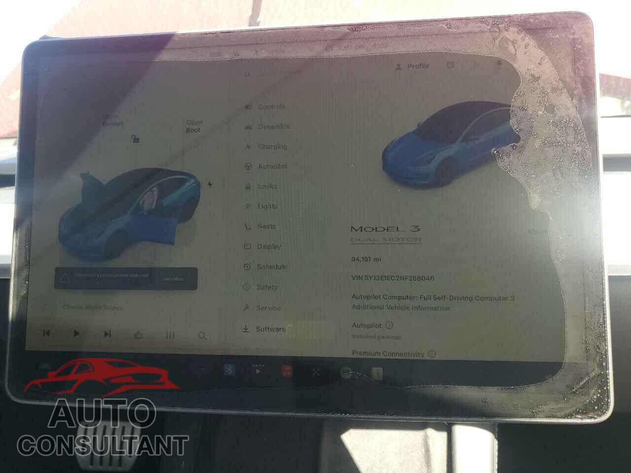 TESLA MODEL 3 2022 - 5YJ3E1EC2NF268046