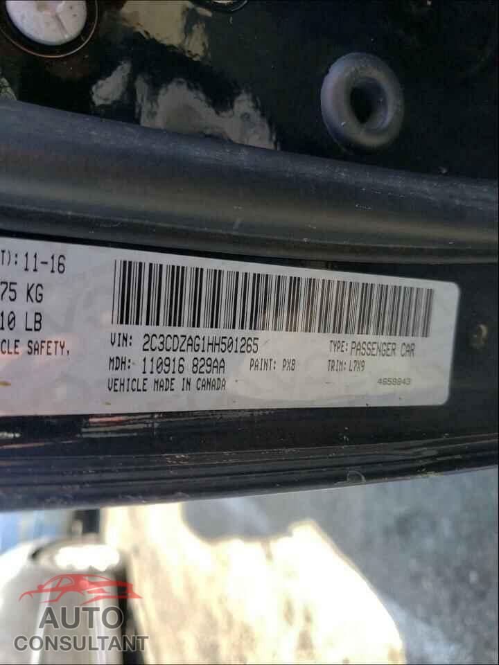 DODGE CHALLENGER 2017 - 2C3CDZAG1HH501265