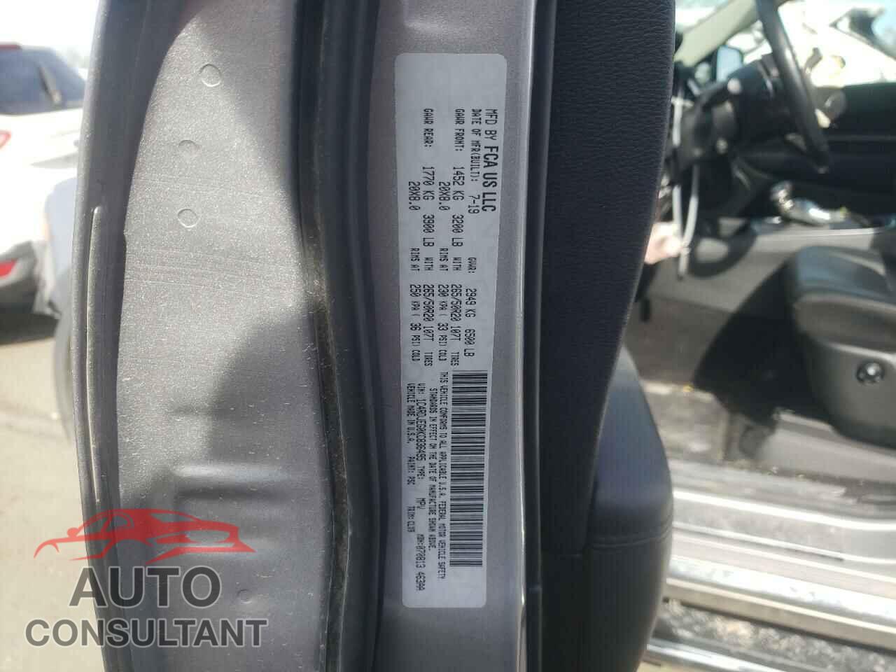 DODGE DURANGO 2019 - 1C4RDJEG0KC836495