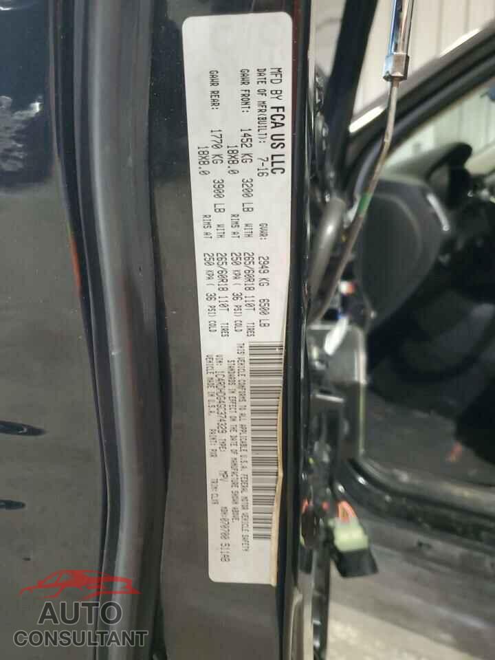 DODGE DURANGO 2016 - 1C4RDHDG4GC374329