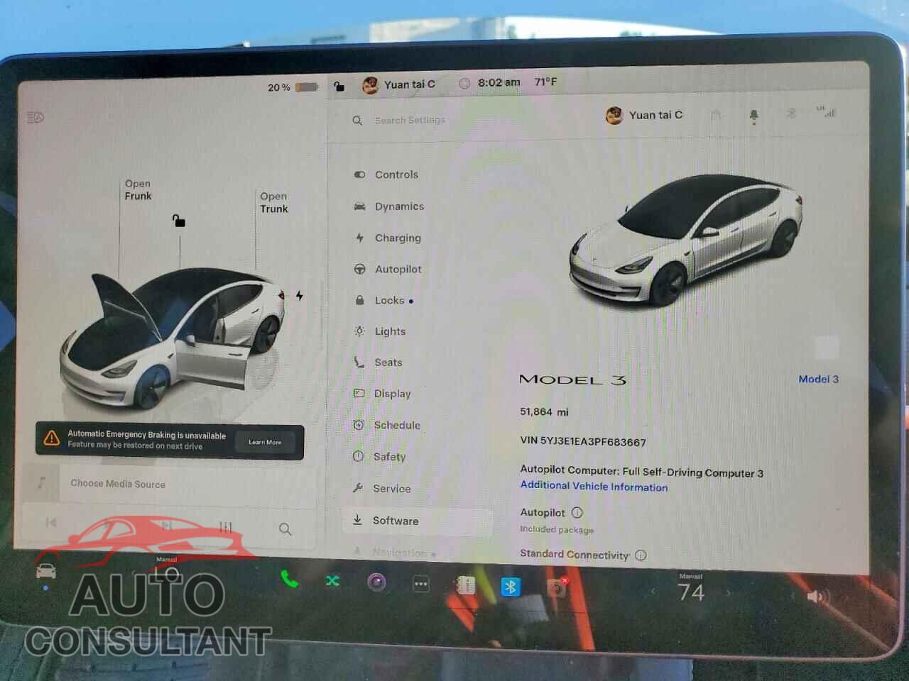 TESLA MODEL 3 2023 - 5YJ3E1EA3PF683667