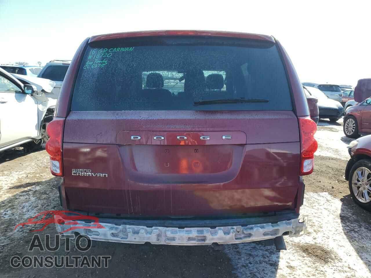 DODGE CARAVAN 2016 - 2C4RDGBGXGR169621