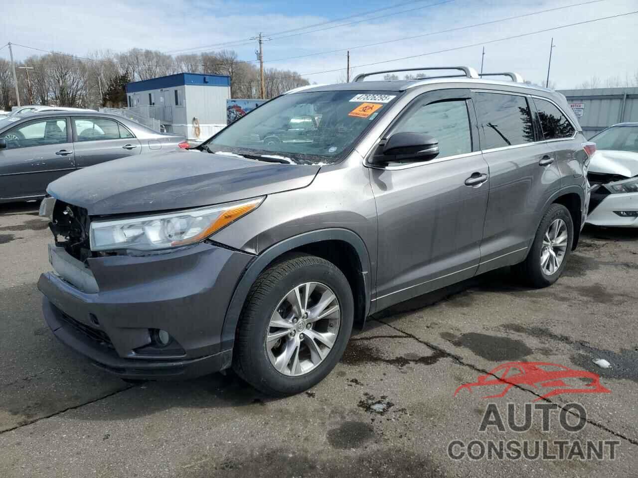 TOYOTA HIGHLANDER 2015 - 5TDJKRFH6FS160213