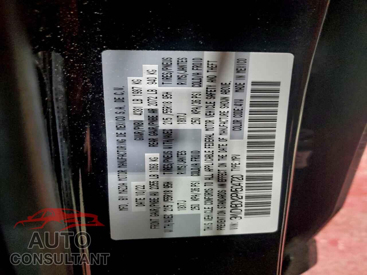 MAZDA CX30 2023 - 3MVDMBCM2PM504720
