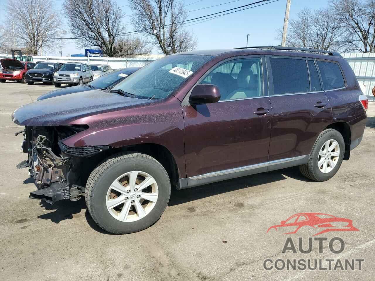 TOYOTA HIGHLANDER 2013 - 5TDZK3EH5DS138380