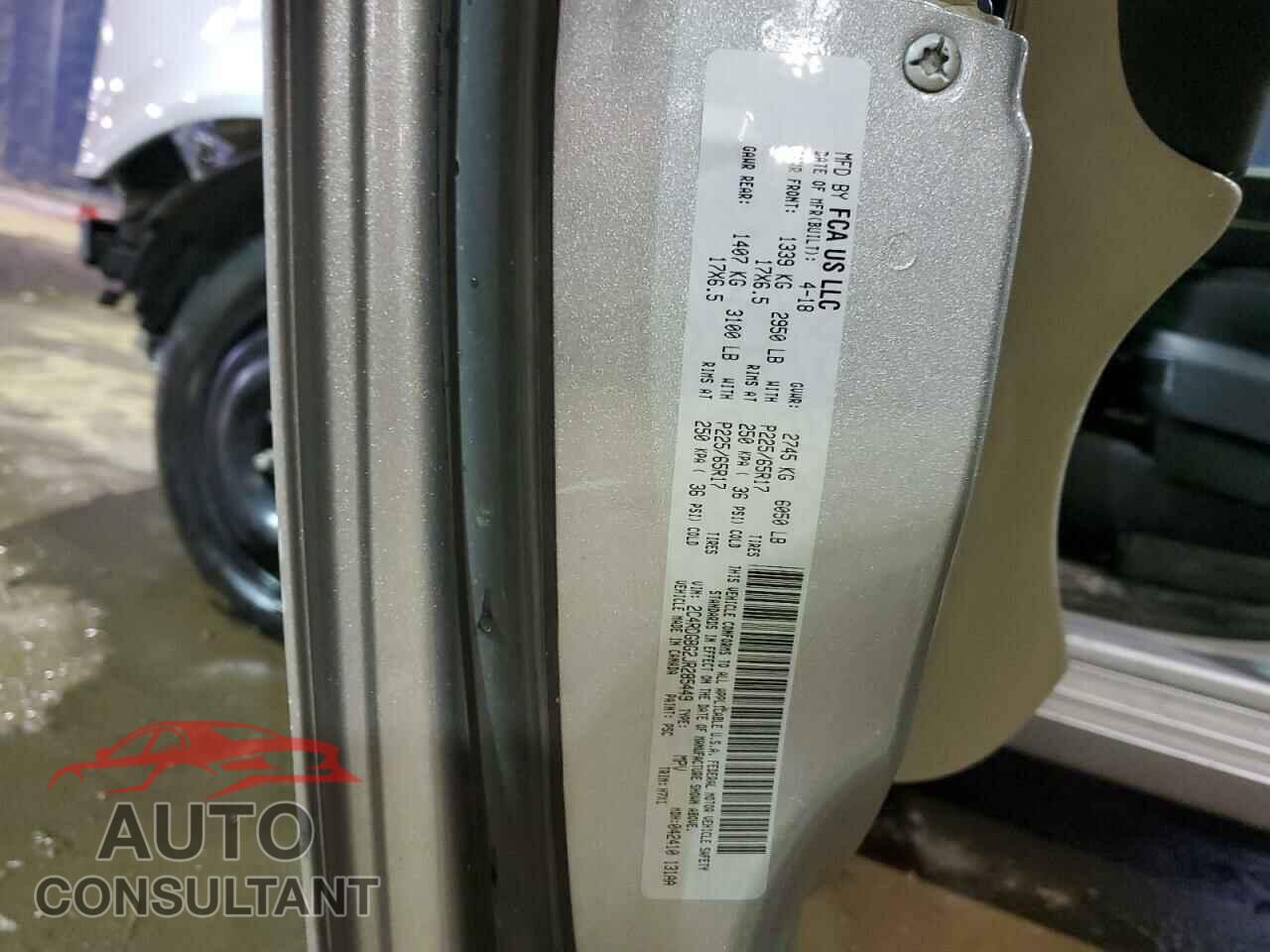 DODGE CARAVAN 2018 - 2C4RDGBG2JR285449