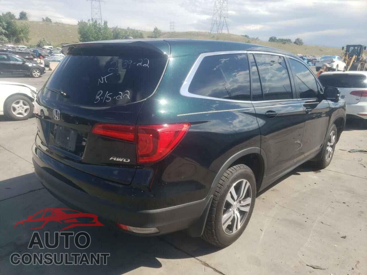 HONDA PILOT 2017 - 5FNYF6H34HB079639