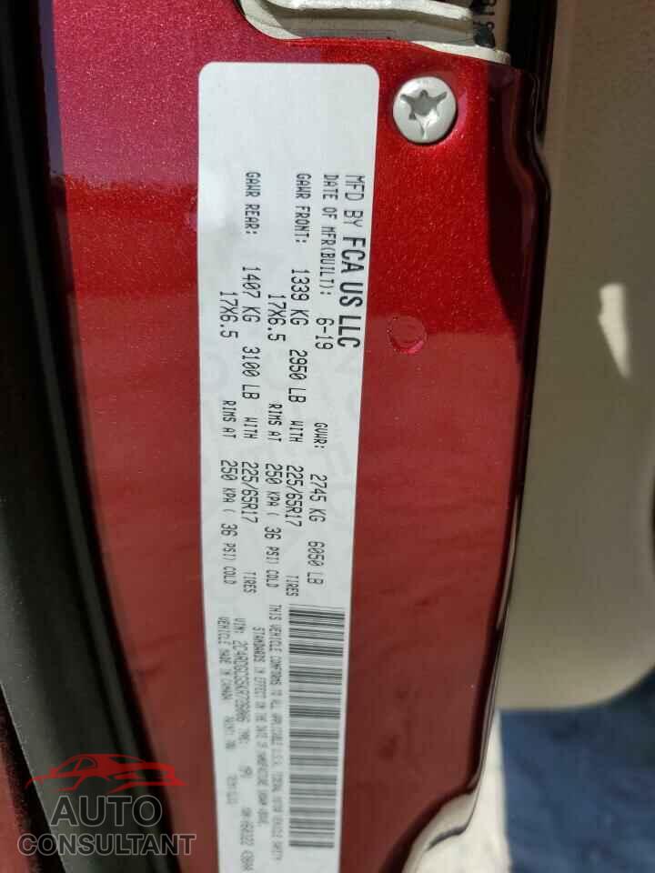 DODGE CARAVAN 2019 - 2C4RDGCG5KR726006