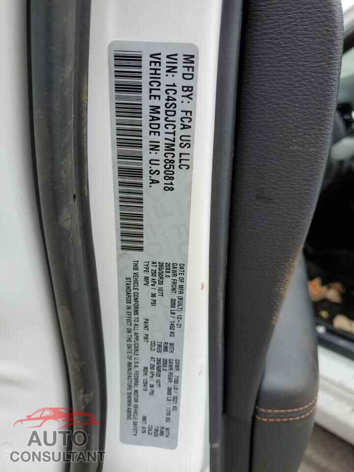 DODGE DURANGO 2021 - 1C4SDJCT7MC850818