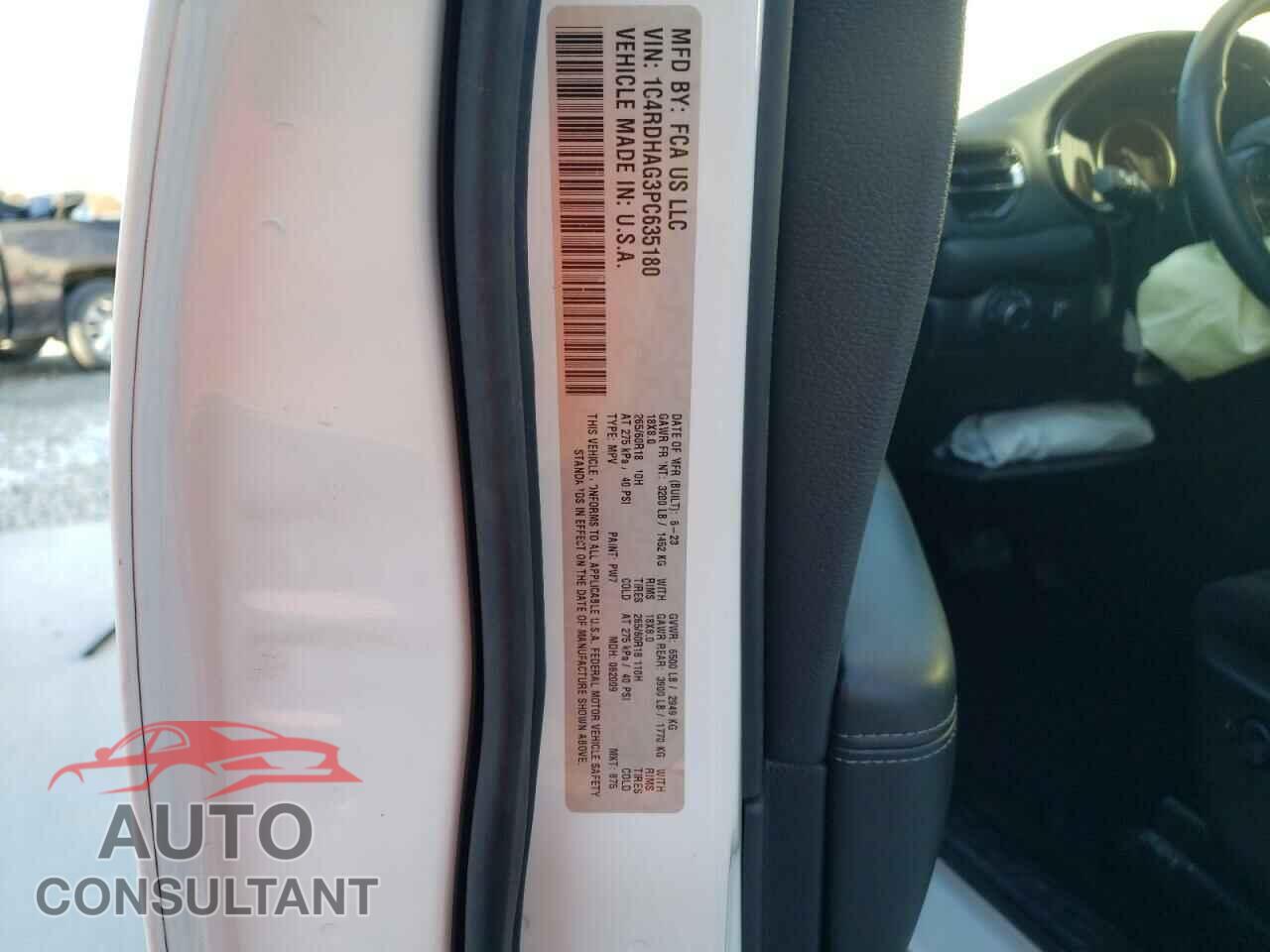DODGE DURANGO 2023 - 1C4RDHAG3PC635180
