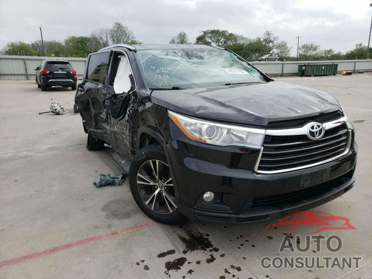 TOYOTA HIGHLANDER 2016 - 5TDKKRFH1GS146628