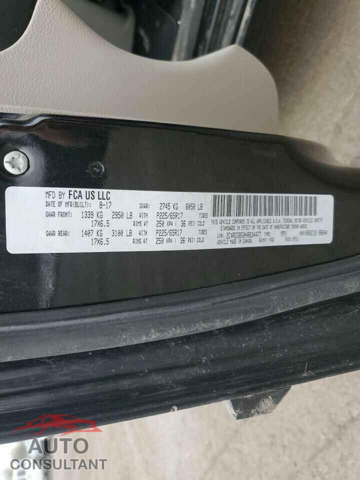 DODGE CARAVAN 2017 - 2C4RDGBG0HR834477