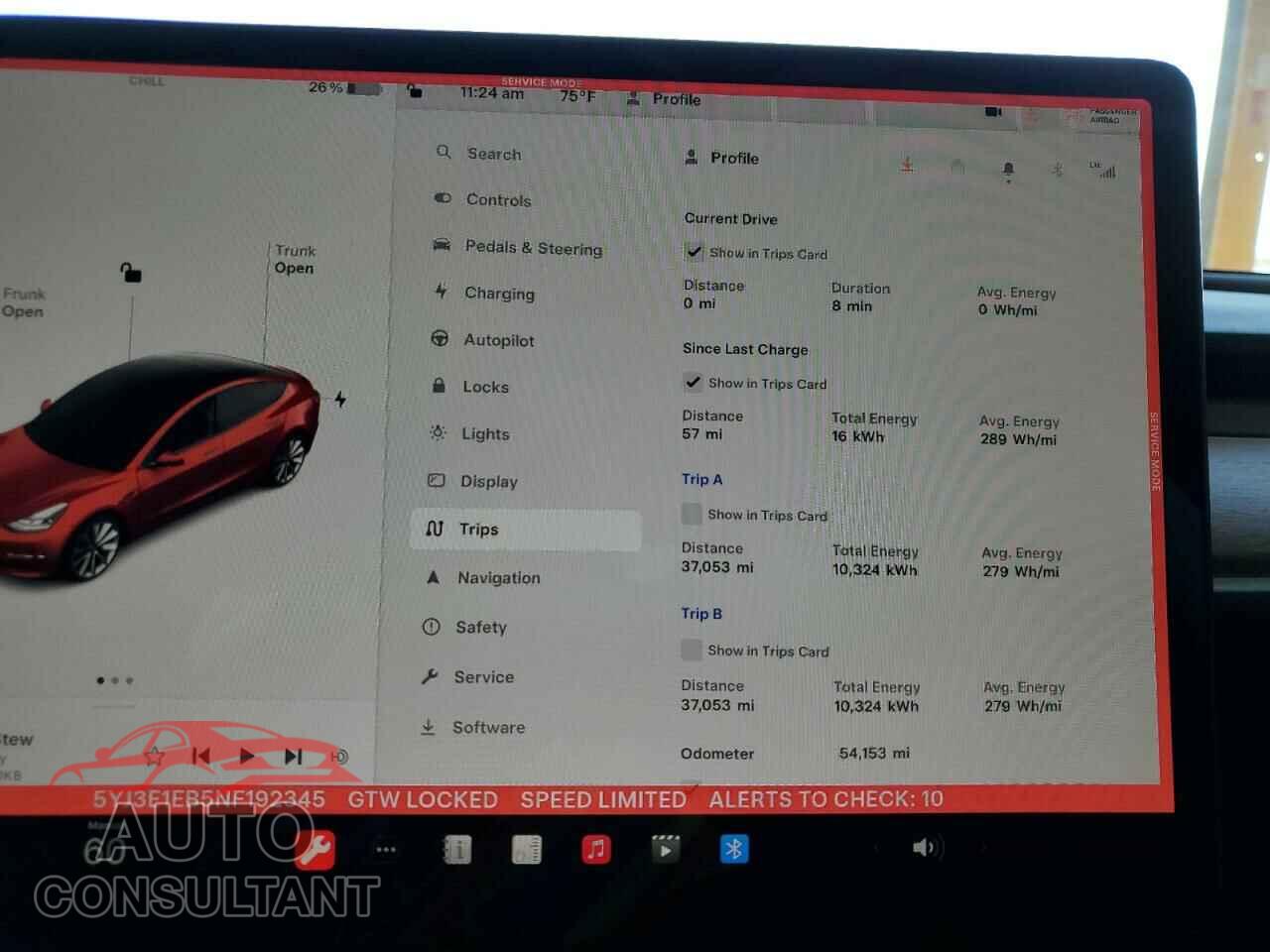 TESLA MODEL 3 2022 - 5YJ3E1EB5NF192345