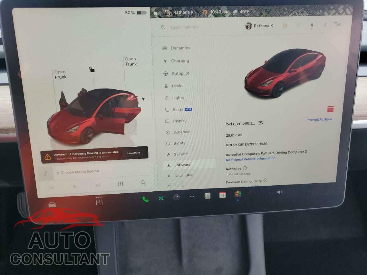 TESLA MODEL 3 2023 - 5YJ3E1EA7PF591929
