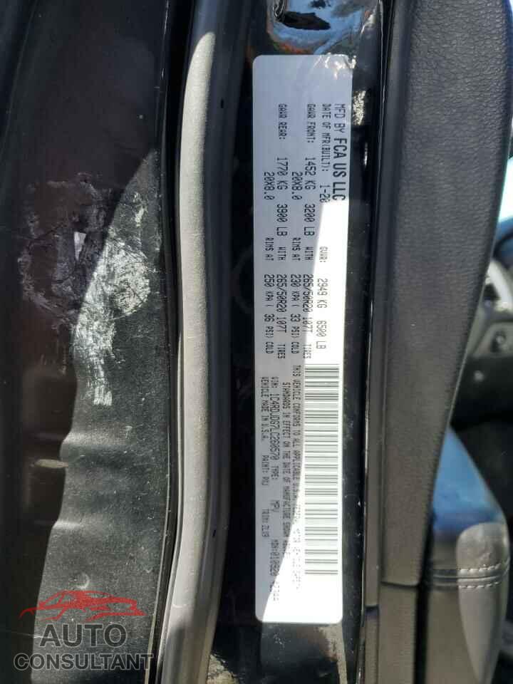 DODGE DURANGO 2020 - 1C4RDJDG7LC260570