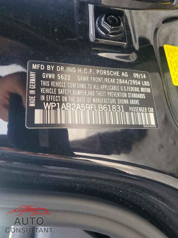 PORSCHE MACAN 2015 - WP1AB2A59FLB61831