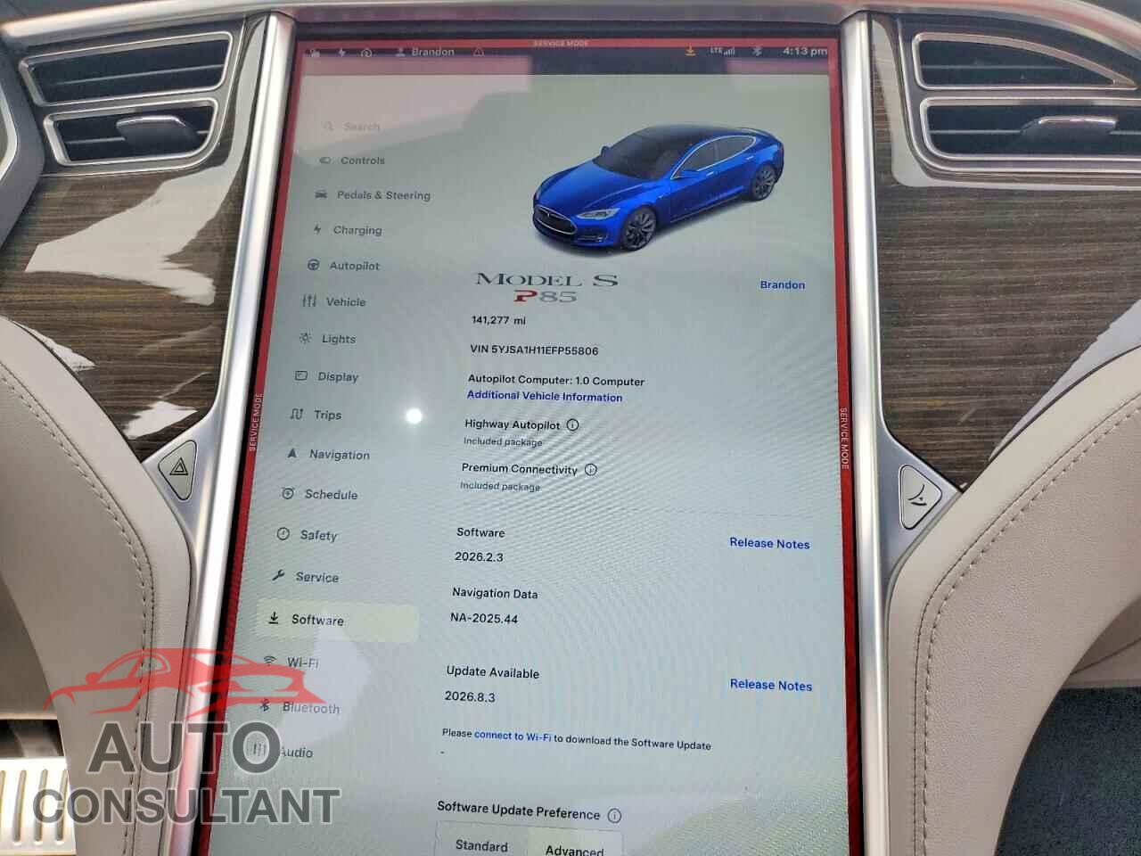 TESLA MODEL S 2014 - 5YJSA1H11EFP55806