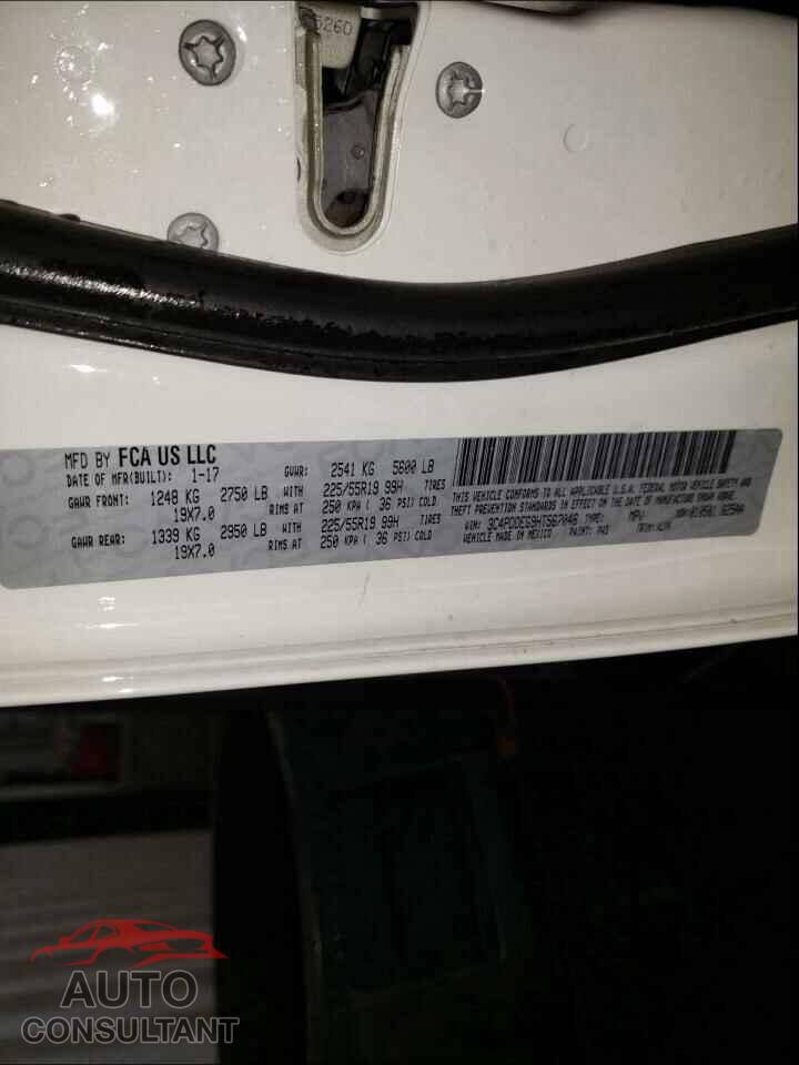DODGE JOURNEY 2017 - 3C4PDDEG9HT567046
